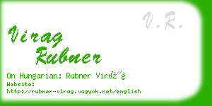 virag rubner business card